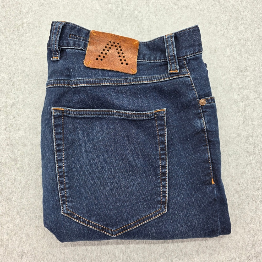 Alberto Pipe Regular Slim Fit Cosy Jeans‎ Men's Size W38 L34 Dark Wash Strech